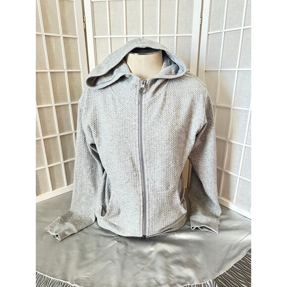 Lululemon Women’s Catch a Breath Zip Up Hoodie Heathered Core Ultra Light Grey 4 - Picture 1 of 11